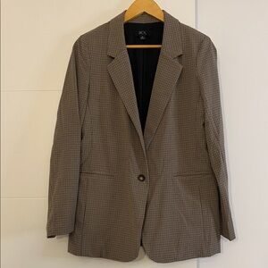 BCX Checkered Brown Blazer